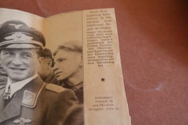 Preview: alter Zeitungsausschnitt - Major Hermann Graf und Oberleutnant  Egon Meyer - Einweihung Ballenberg